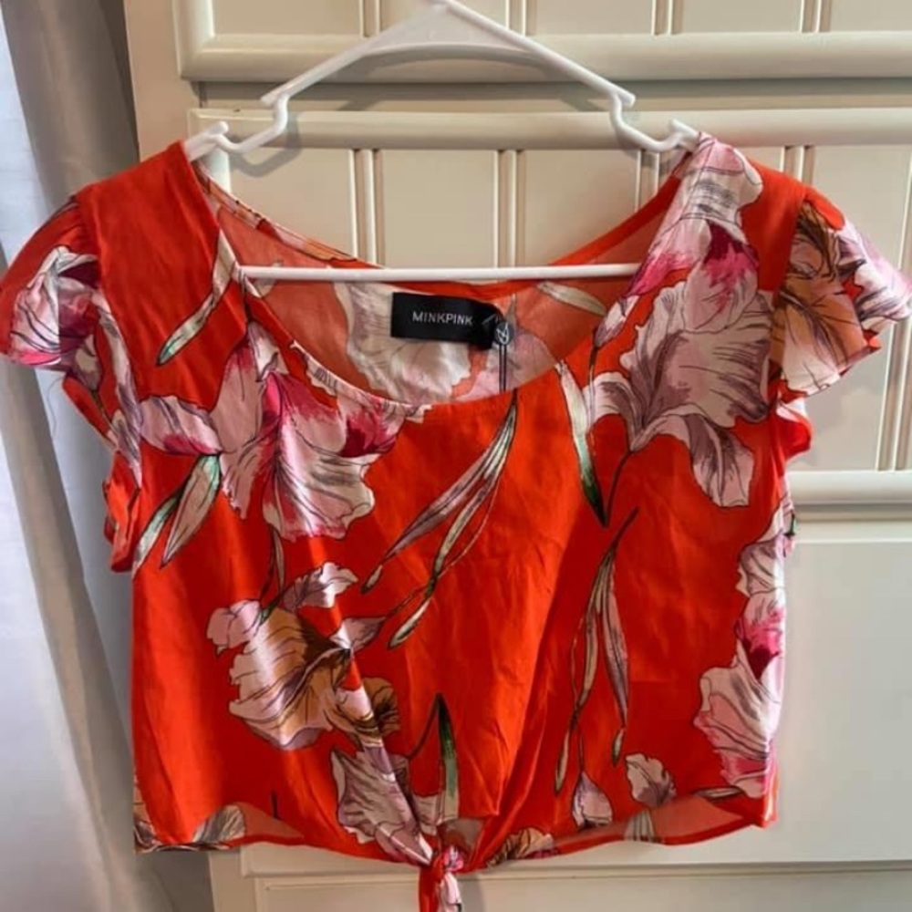 MINKPINK floral crop top